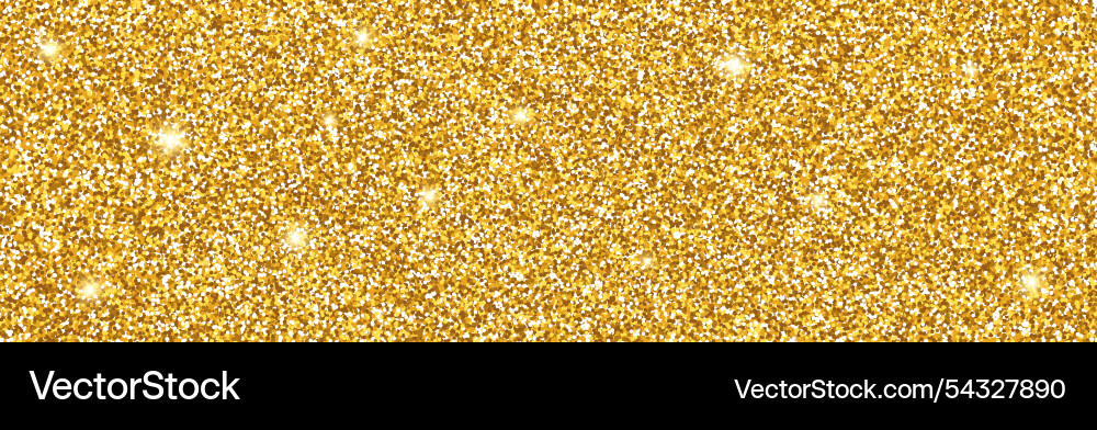 Shimmering Gold Glitter Background vector image