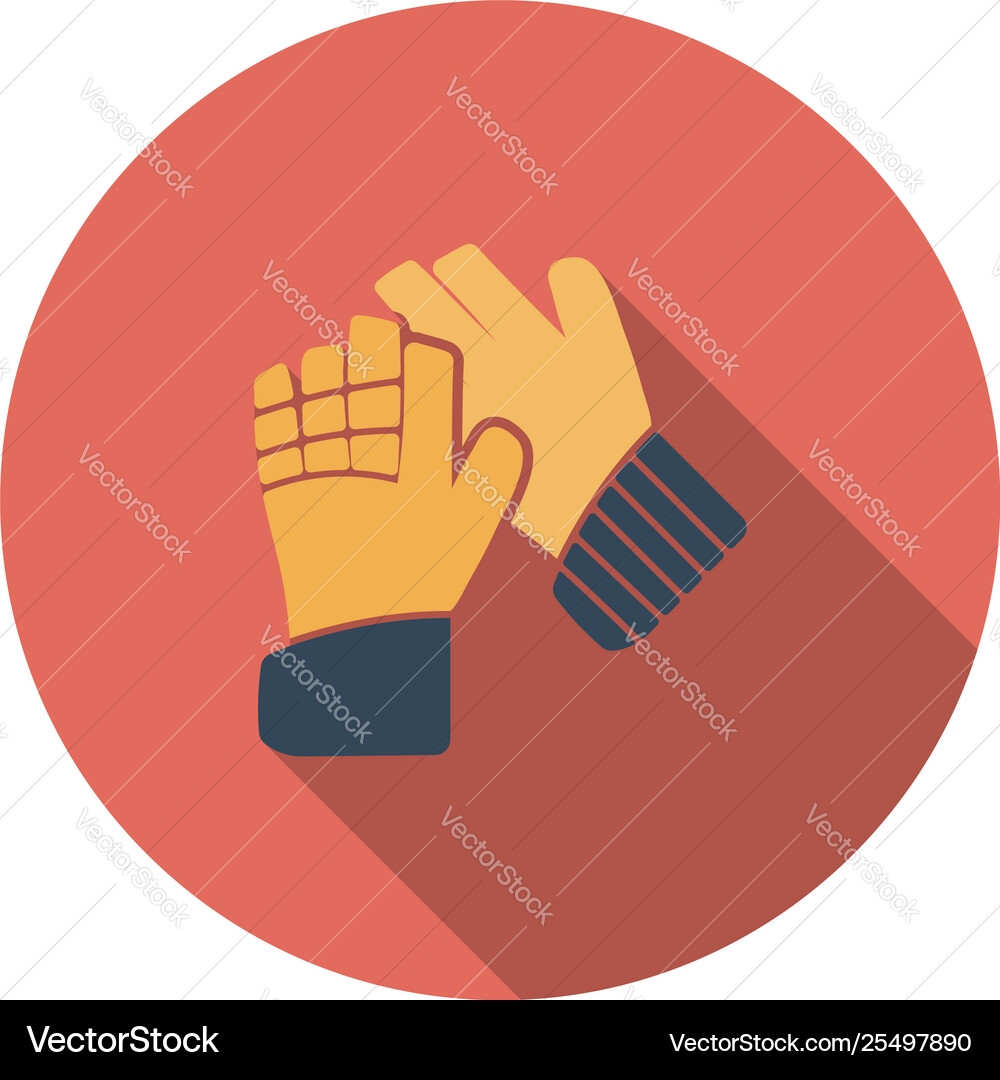 Soccer goalkeeper gloves icon Vector Image