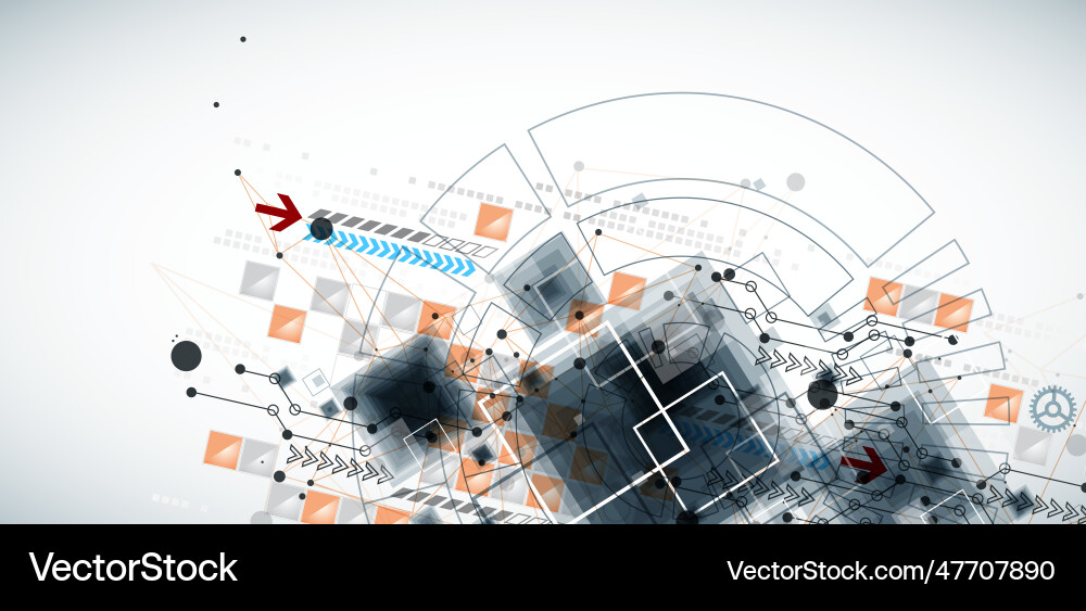 Template for science and technology presentation Template for science and technology presentation vector image