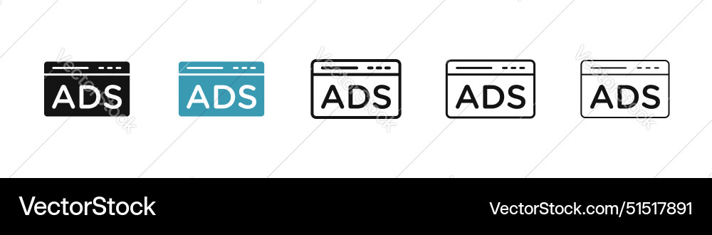 Ad icon Royalty Free Vector Image - VectorStock