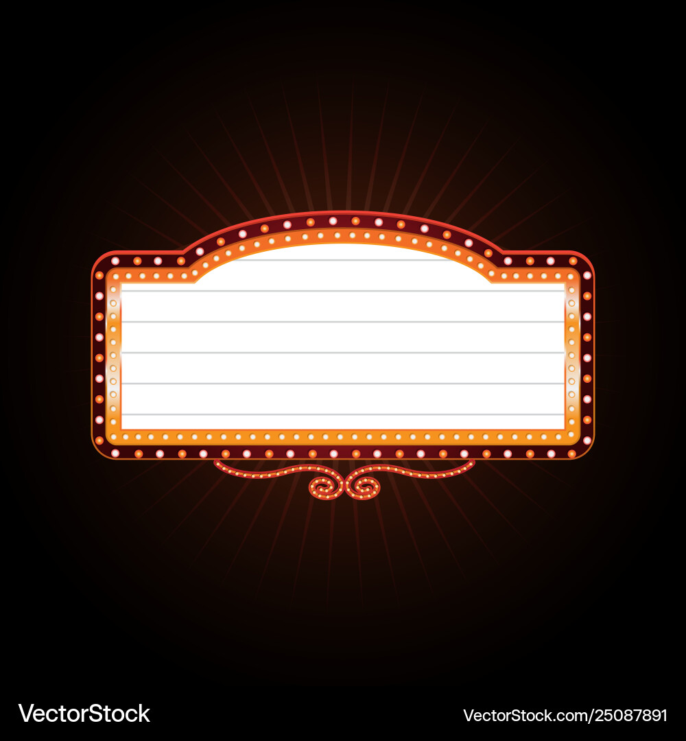 Brightly casino glowing retro neon sign Royalty Free Vector