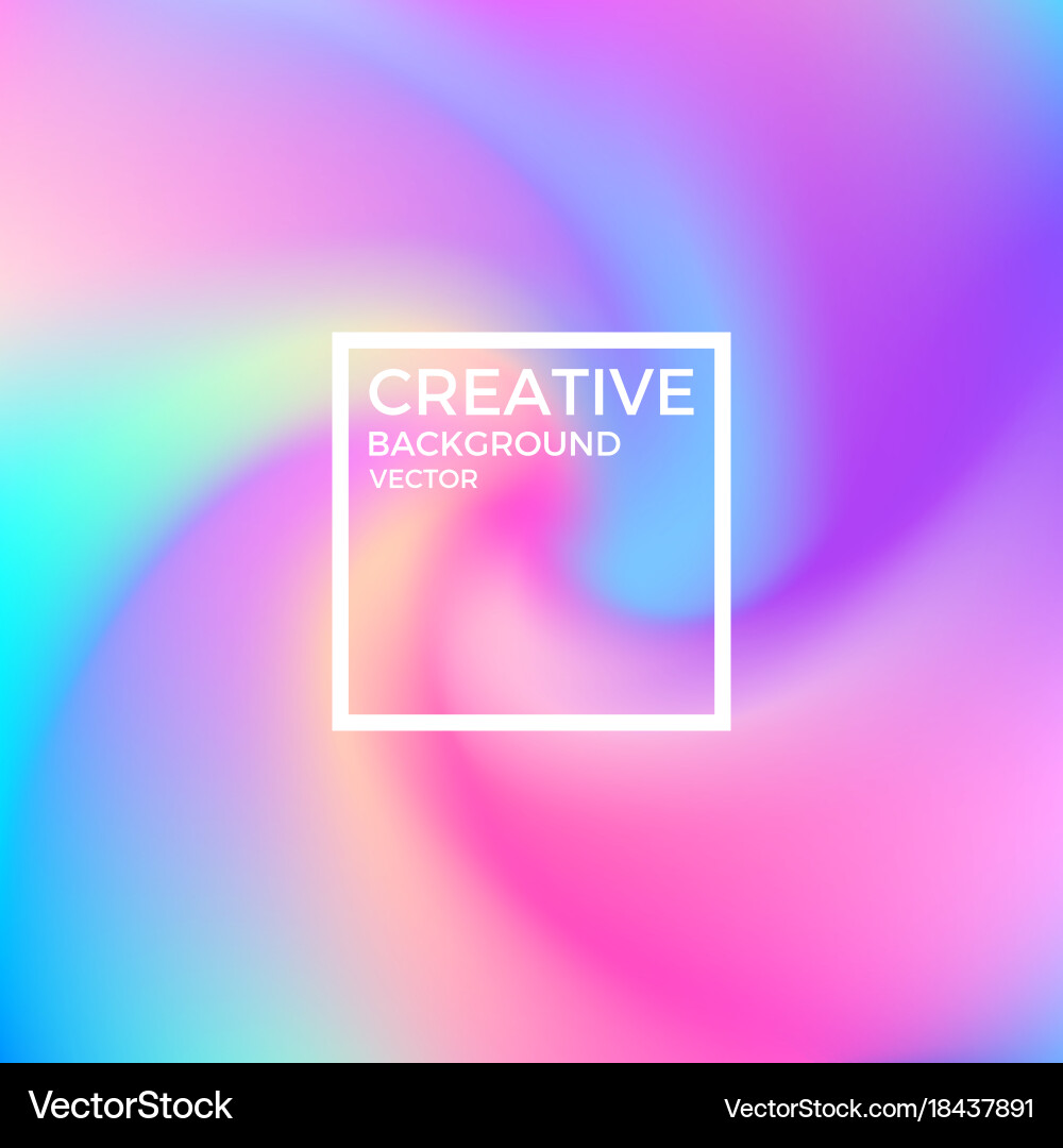 Iridescent Swirl Abstract Background vector image