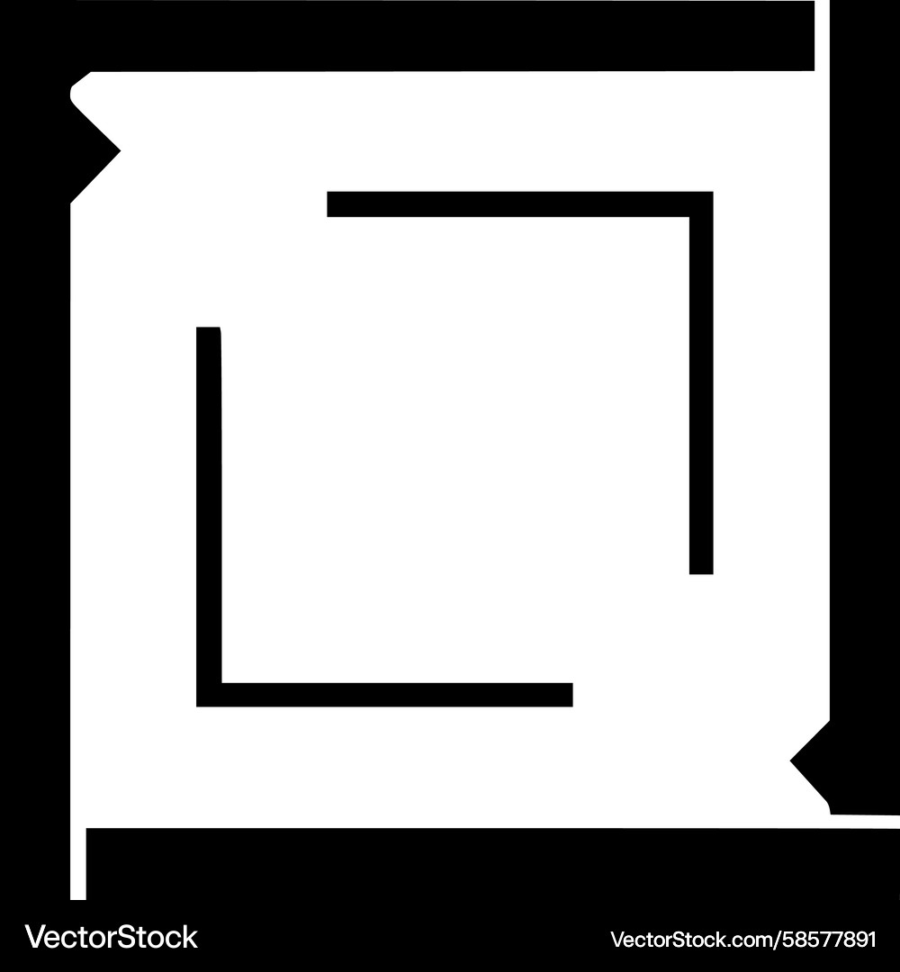 Nested square icon design Vector Image