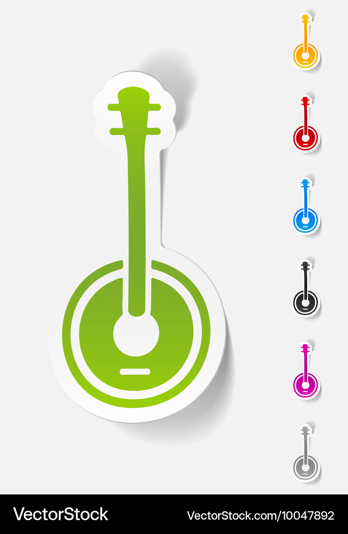 Realistic design element banjo Vector Image