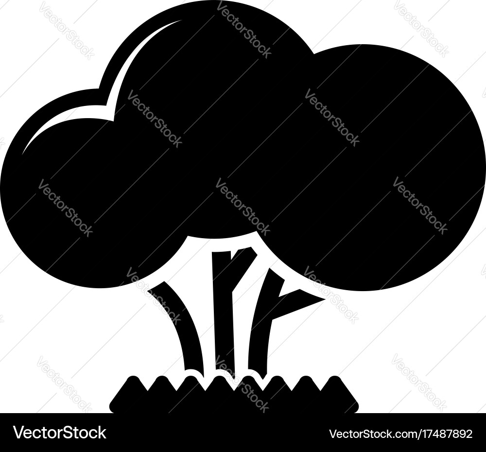 Tree icon simple style Vector Image
