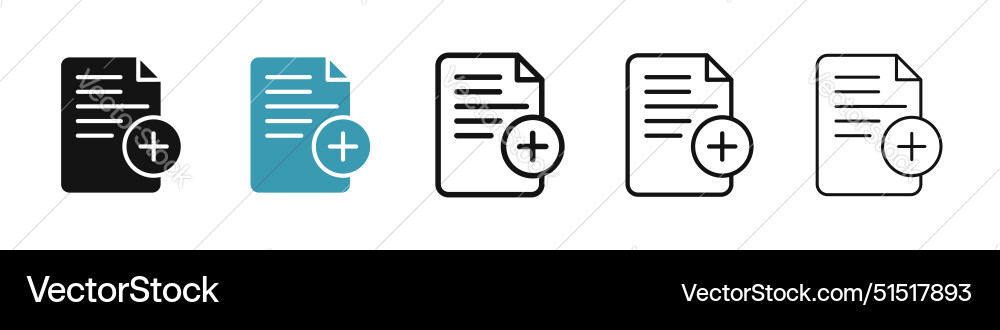 Add document icon Add document icon vector image