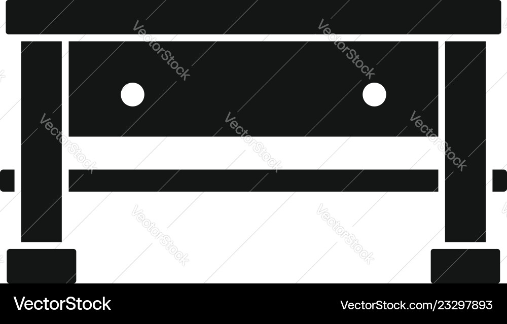 Carpenter work table icon simple style Vector Image