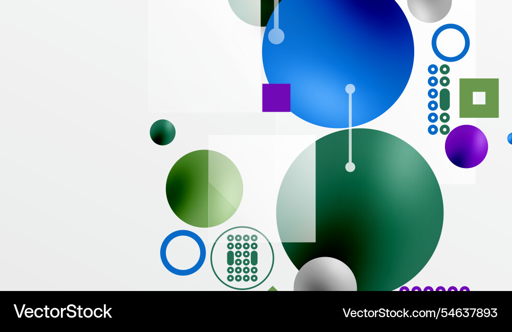 Circles and elements geometric abstract background Circles and elements geometric abstract background vector image