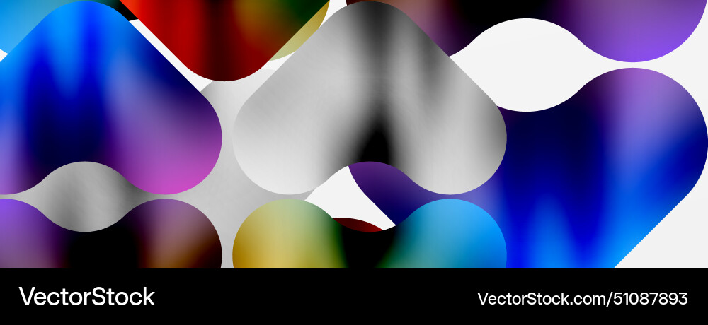 Colorful balloons float in symmetrical pattern Colorful balloons float in symmetrical pattern Vector Image