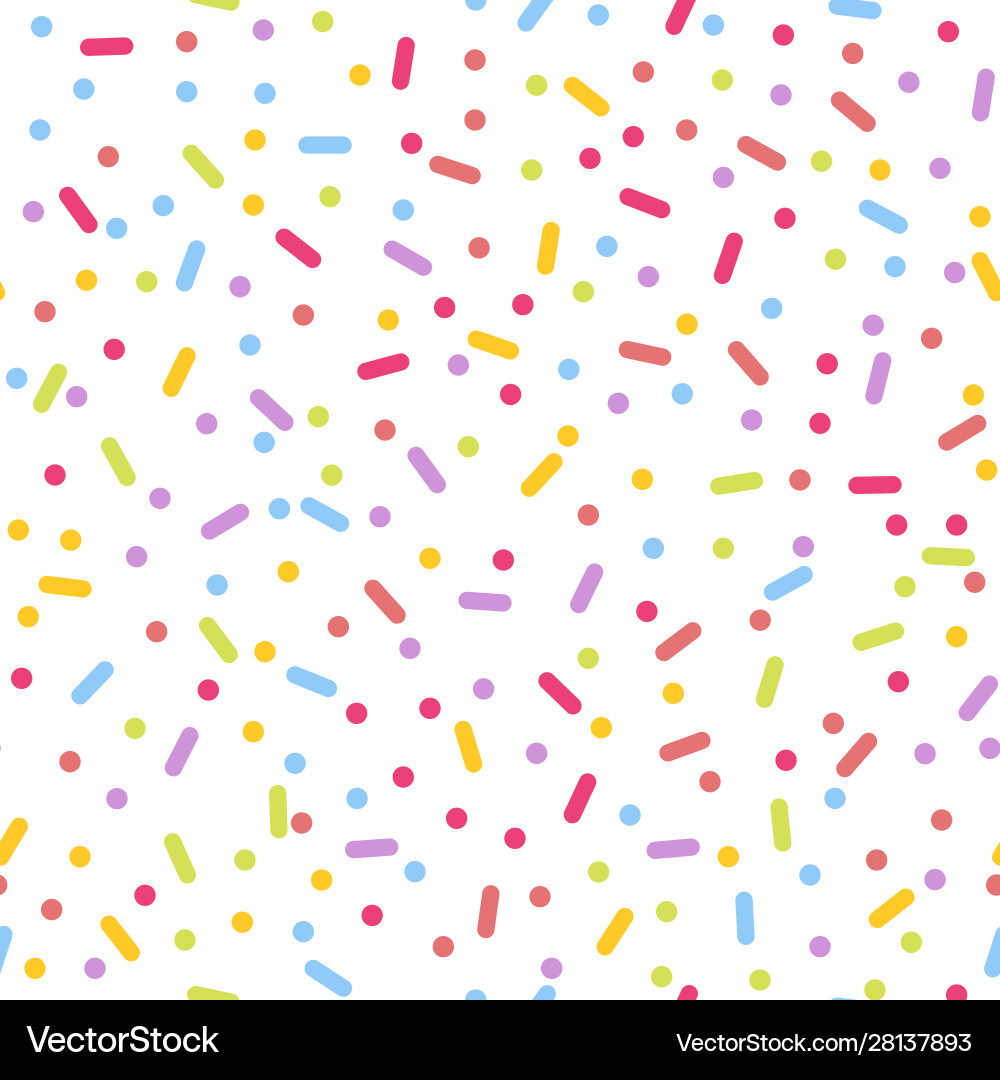 Confetti Seamless Pattern Royalty Free Vector Image
