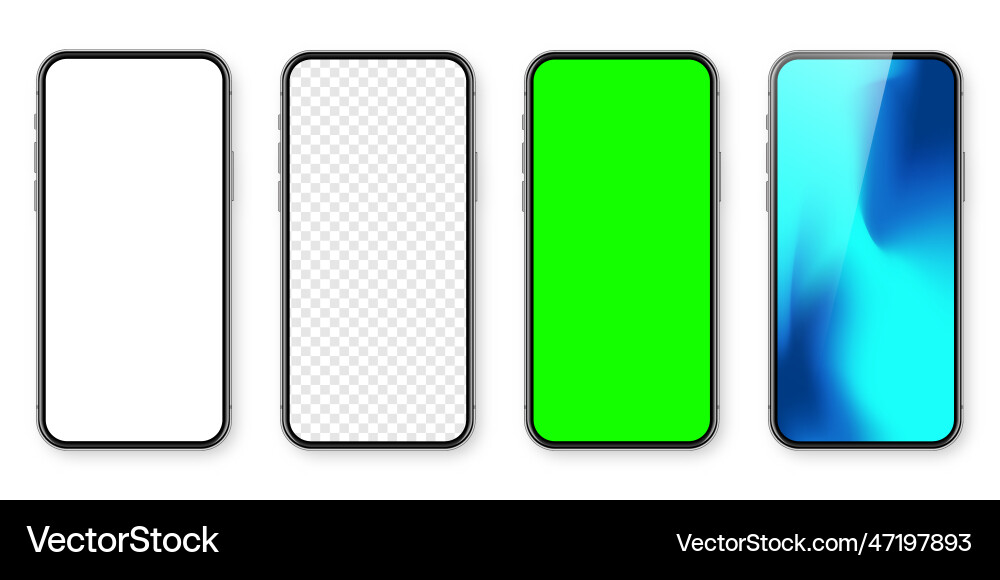 Smartphone with blank touch screen and abstract Smartphone with blank touch screen and abstract vector image