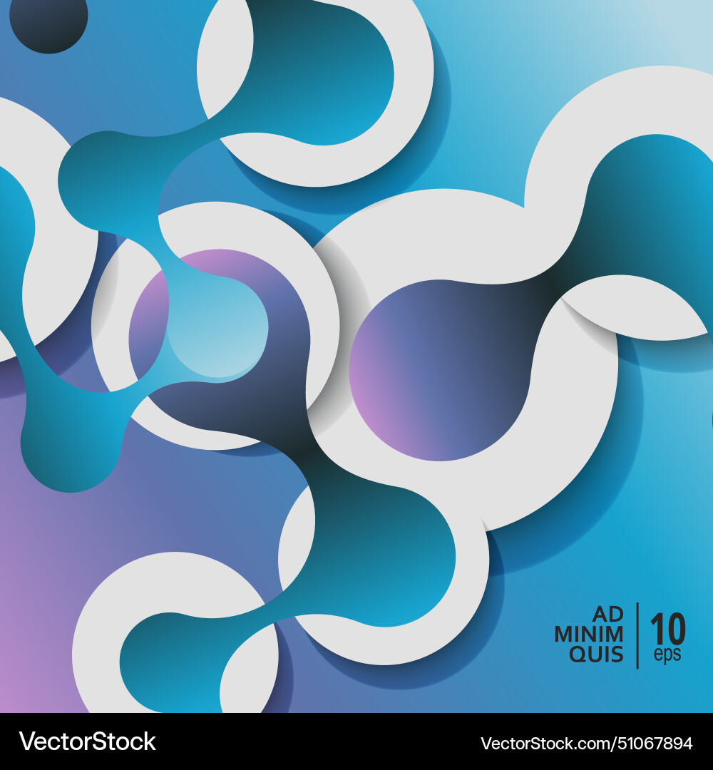 Abstract background with connect circles Abstract background with connect circles vector image