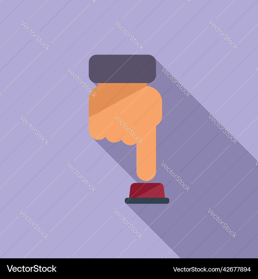 Button control icon flat work remote Button control icon flat work remote vector image