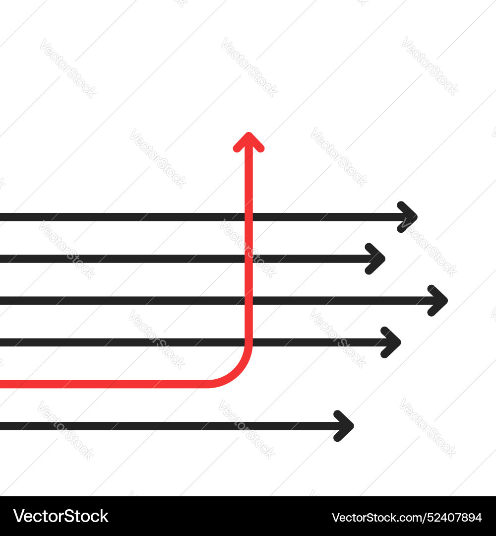 Change path or way for unique experience Change path or way for unique experience Vector Image