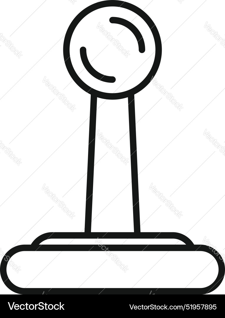 Arcade joystick control device icon showing gaming Arcade joystick control device icon showing gaming vector image