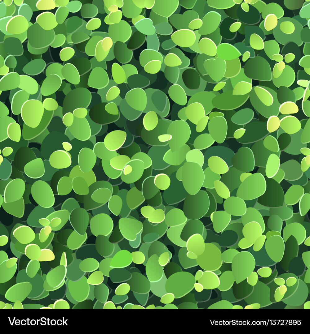 Background with stylized green leaves vector image