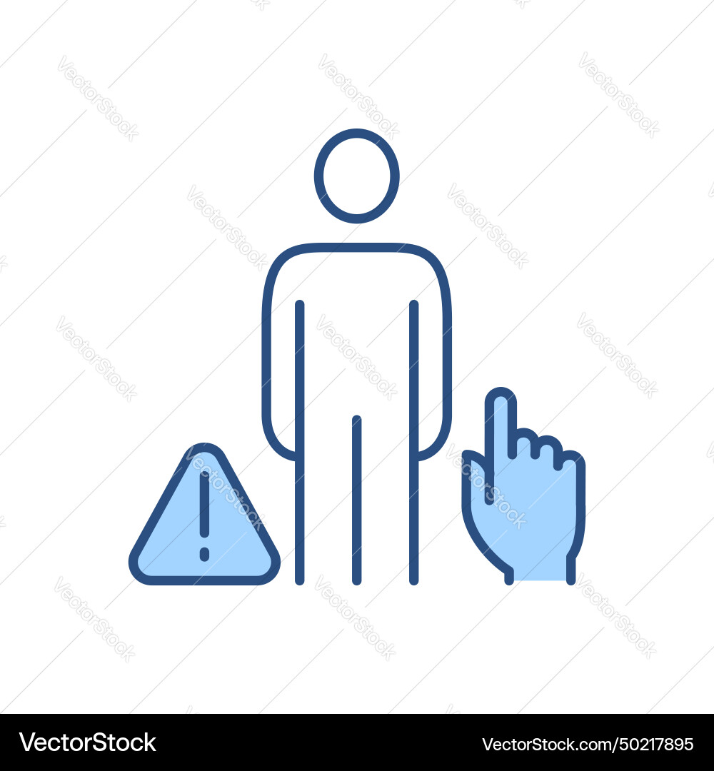 Do Not Touch - Warning Icon Vector Image