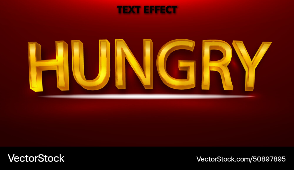 Modern poster design template 3d text effect mock Modern poster design template 3d text effect mock vector image