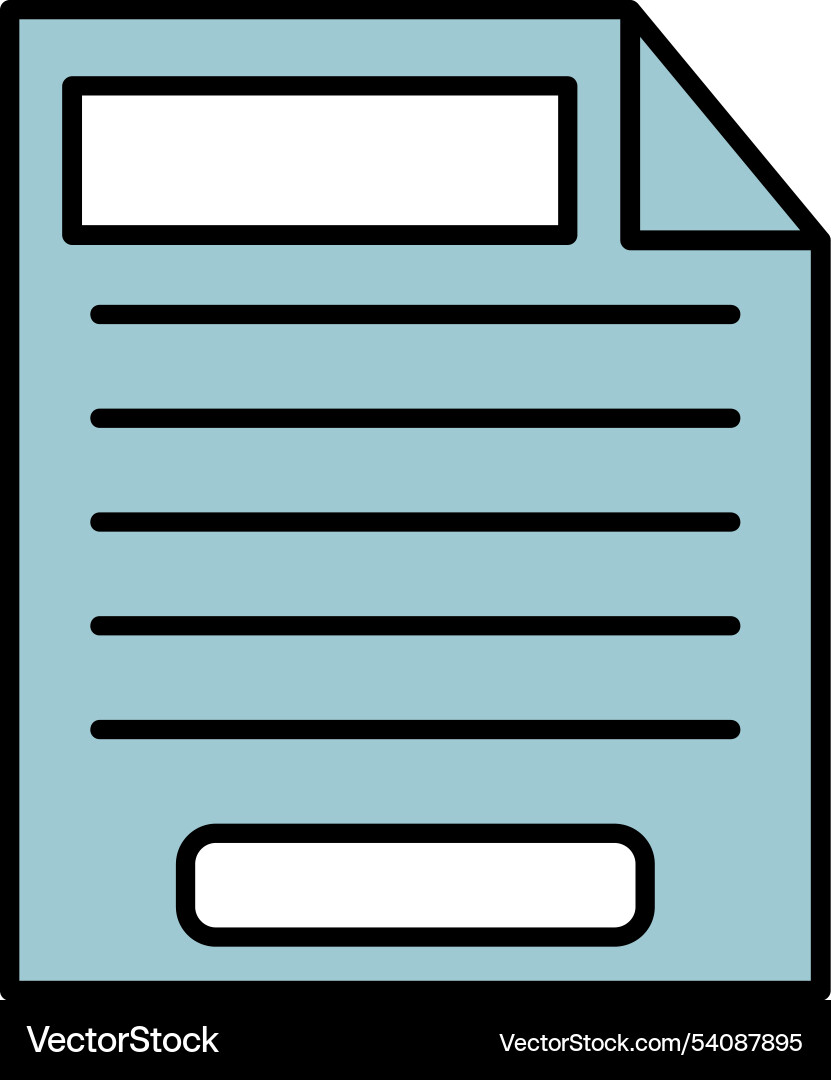 Task line filled icon design vector image