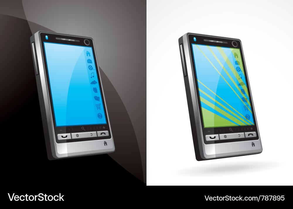 Touchscreen phone Vector Image