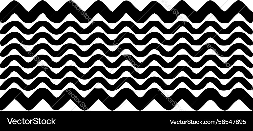 Wavy Zigzag Abstract Pattern Vector Image