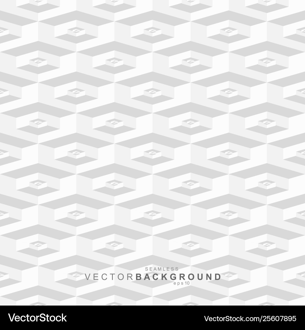White and gray tile seamless hexagonal texture White and gray tile seamless hexagonal texture vector image