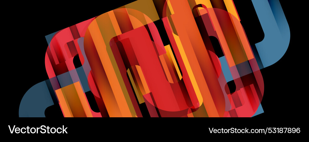 Dynamic waves flowing lines stripes vector image
