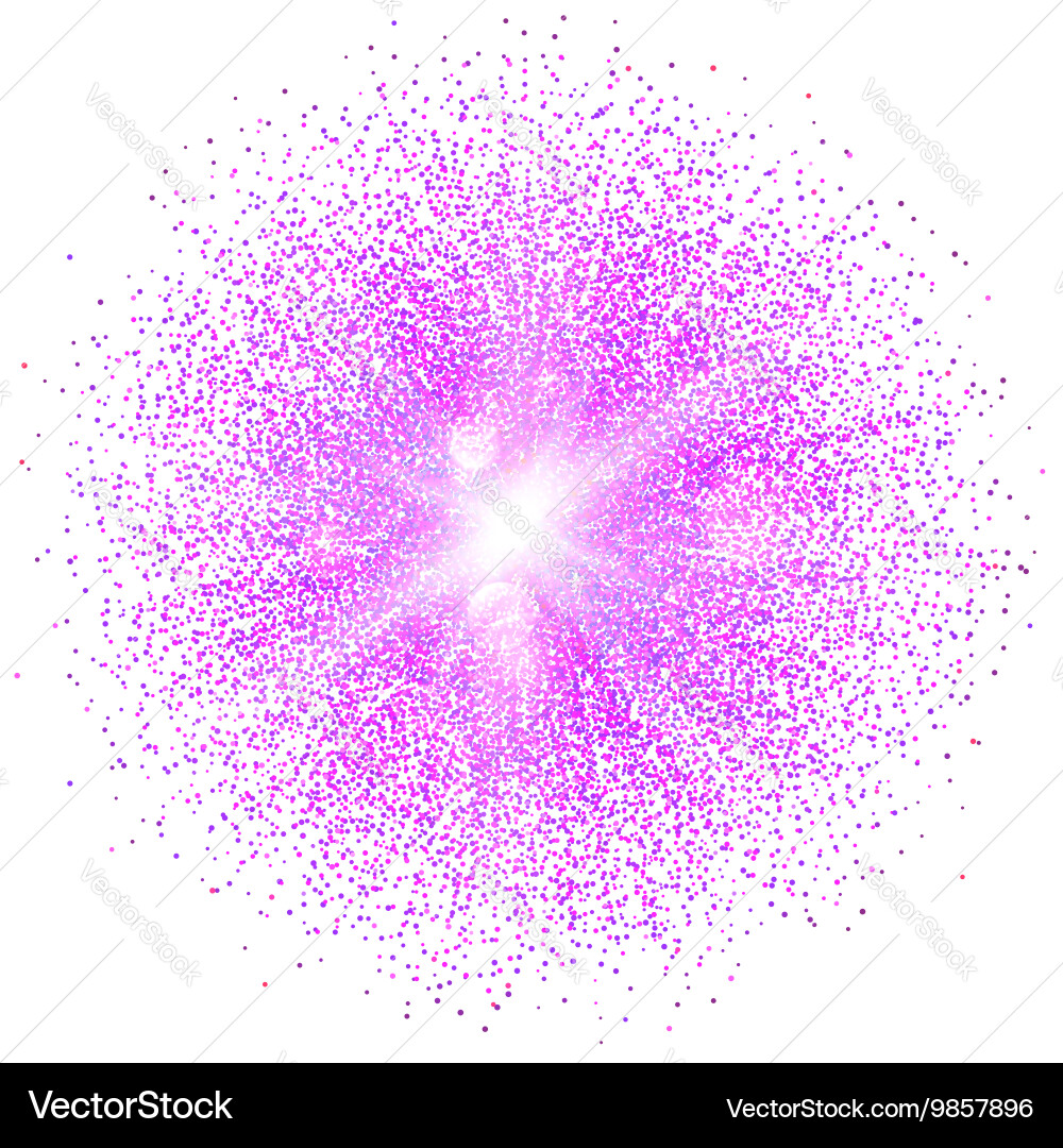Luminous Particle Ball Vector Image