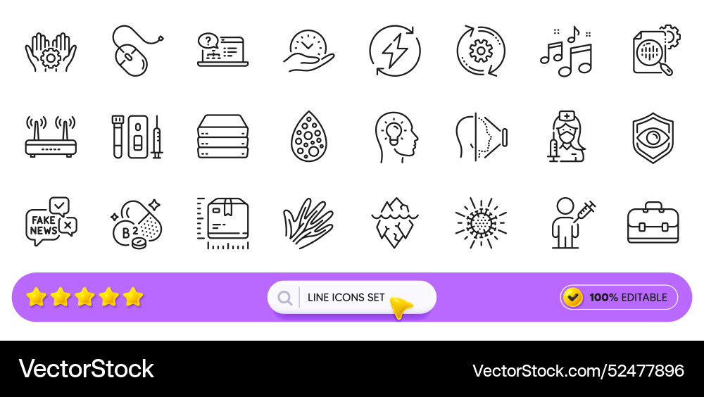 Seo stats computer mouse and servers line icons Vector Image