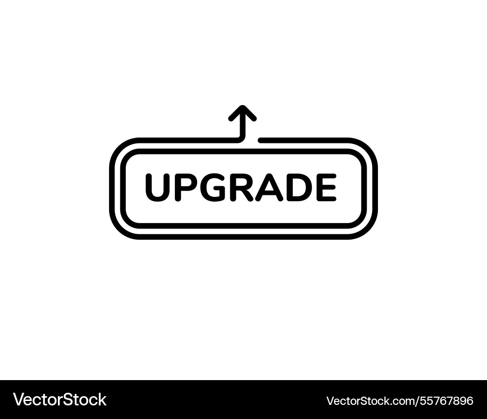 Simple icon with arrow and text indicating vector image