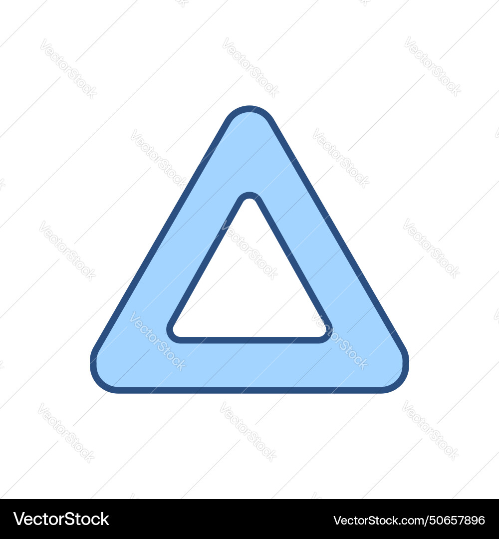 Triangle related icon Triangle related icon vector image