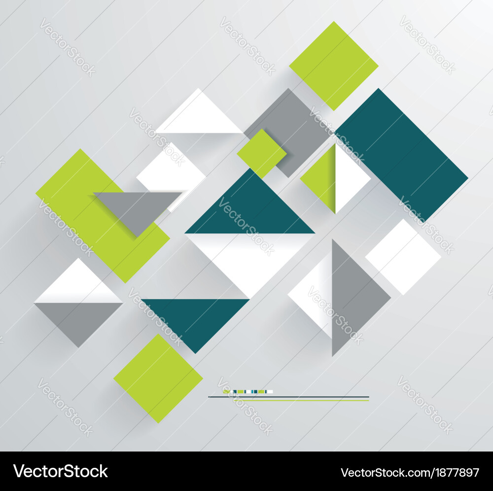 Abstract 3d paper graphics Vector Image