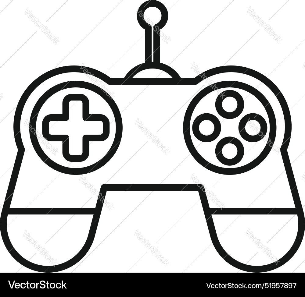 Drone remote control with antenna for controlling Vector Image