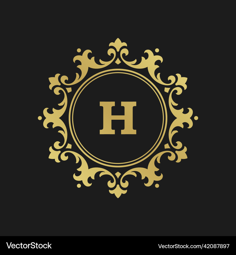 Luxus Monogramm Logo Vorlage Objekt Luxus Monogramm Logo Vorlage Objekt vektorbild