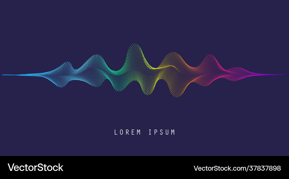 Abstract Color Wave Background vector image