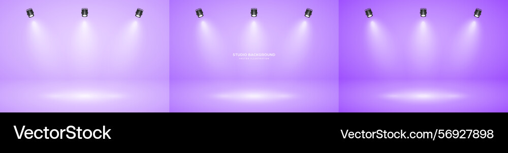Empty studio abstract background soft spotlight vector image