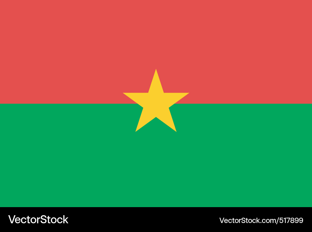 Burkina Faso Flag Vector Image