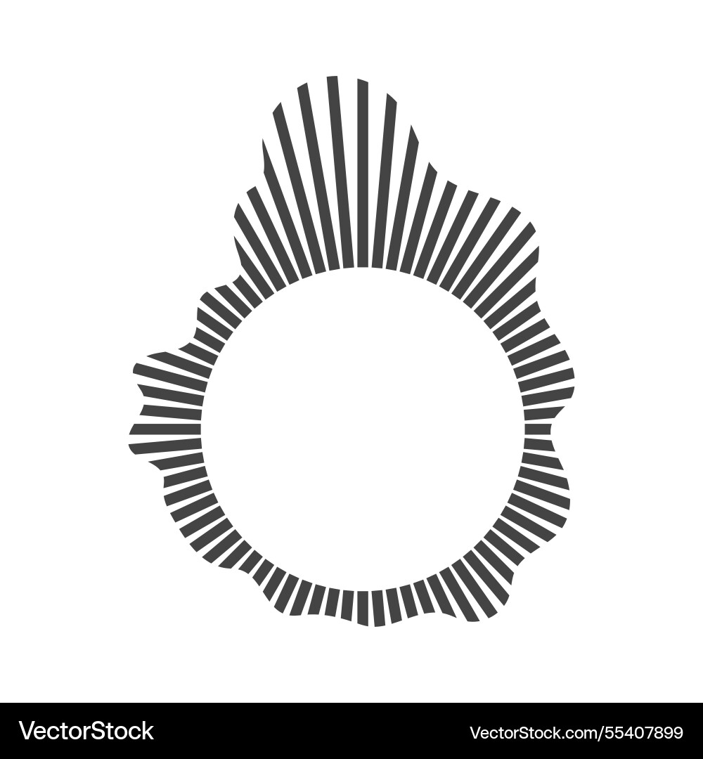 Circular sound wave audio equalizer round Circular sound wave audio equalizer round Vector Image