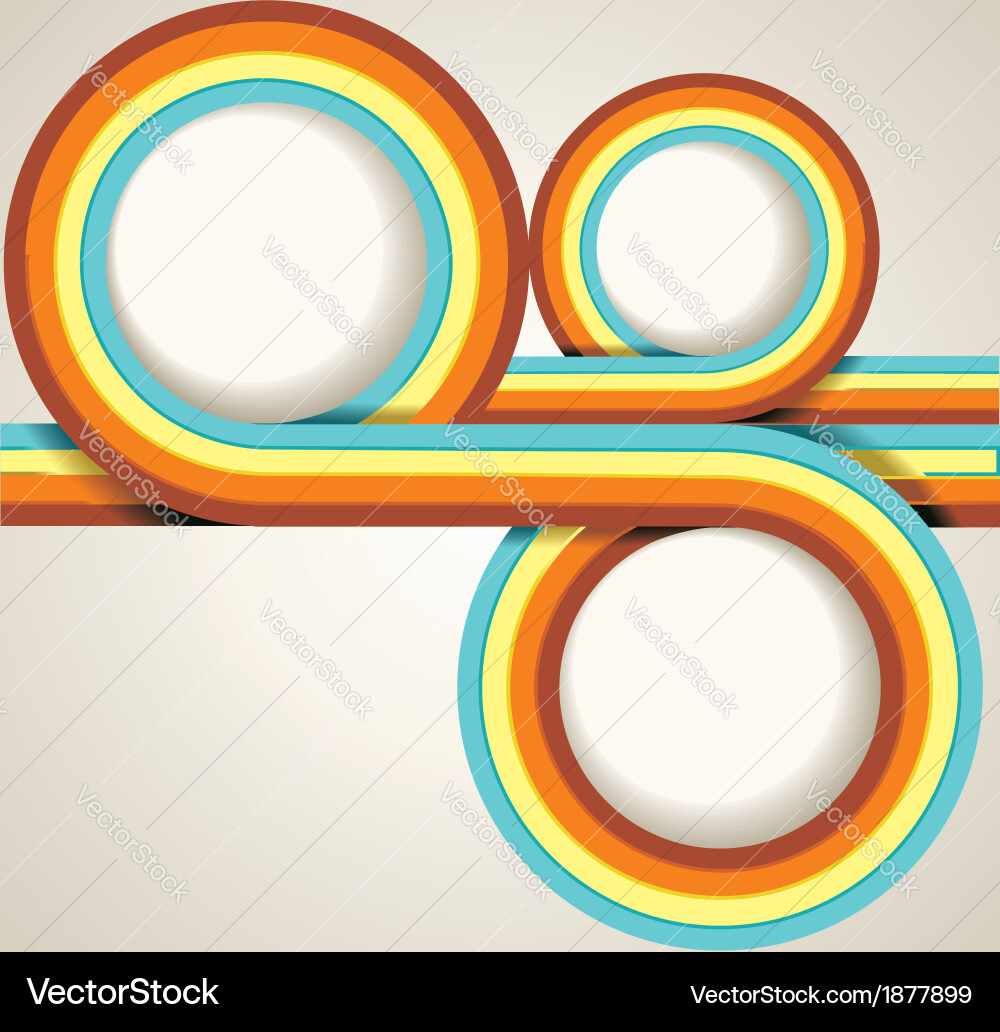 Retro Background with Text Space vector image