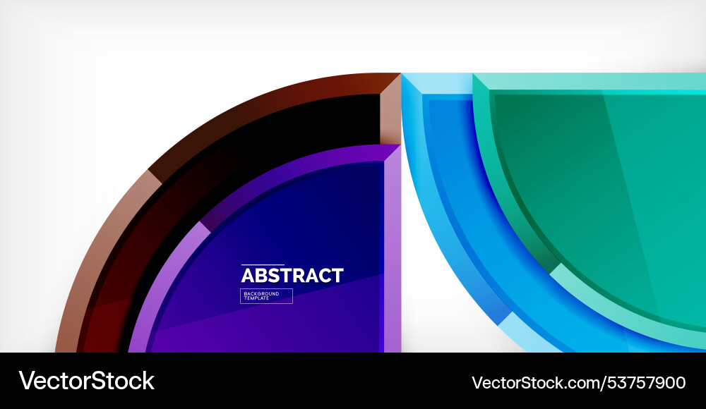 Abstract background - circles and round triangles Abstract background - circles and round triangles Vector Image