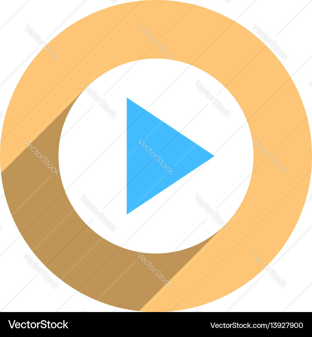 Arrow sign play icon circle button Arrow sign play icon circle button vector image