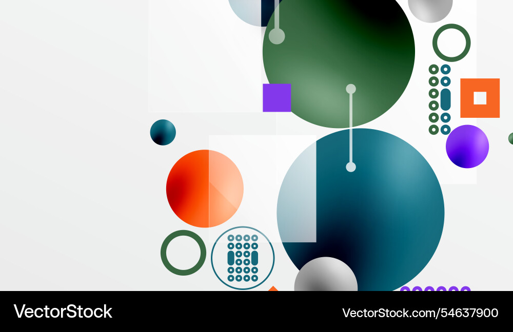 Circles and elements geometric abstract background Circles and elements geometric abstract background Vector Image