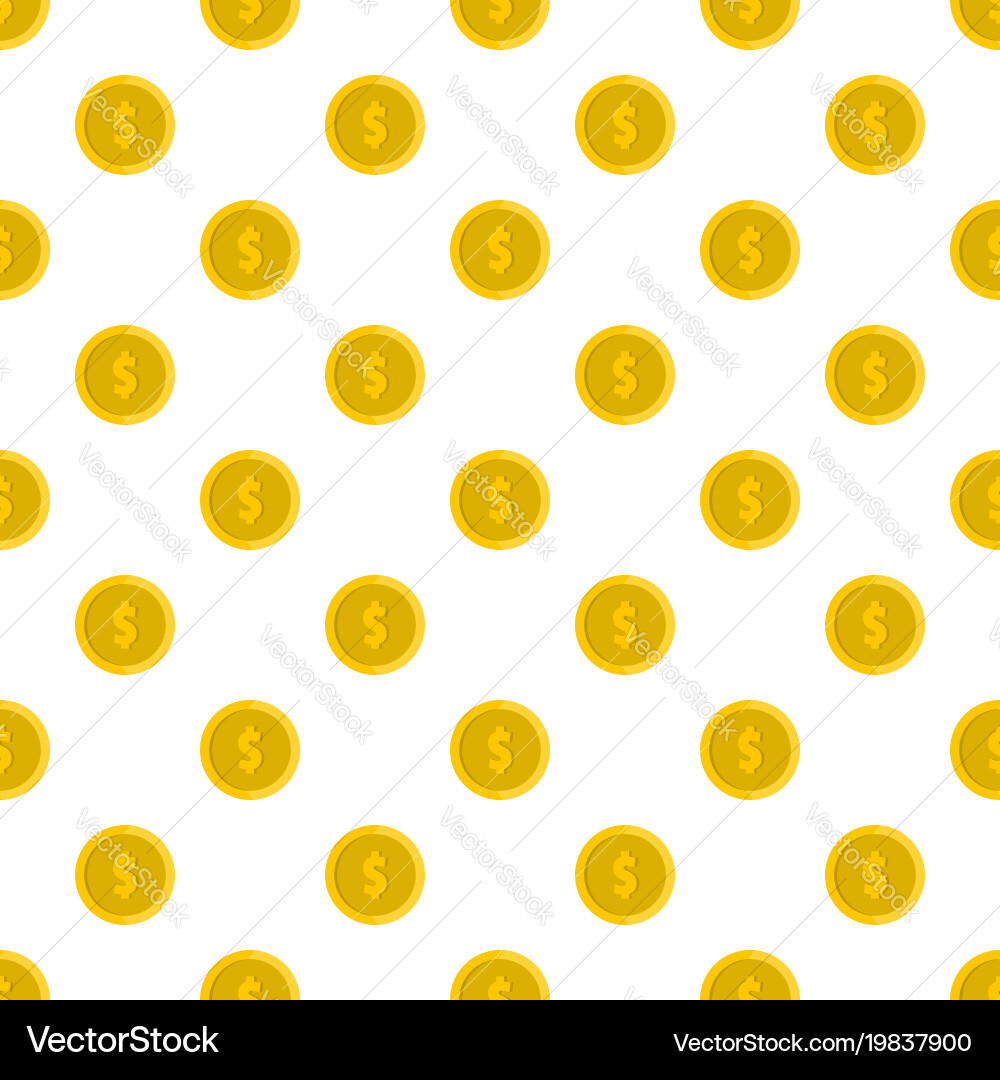 Design coin pattern seamless Vector Image
