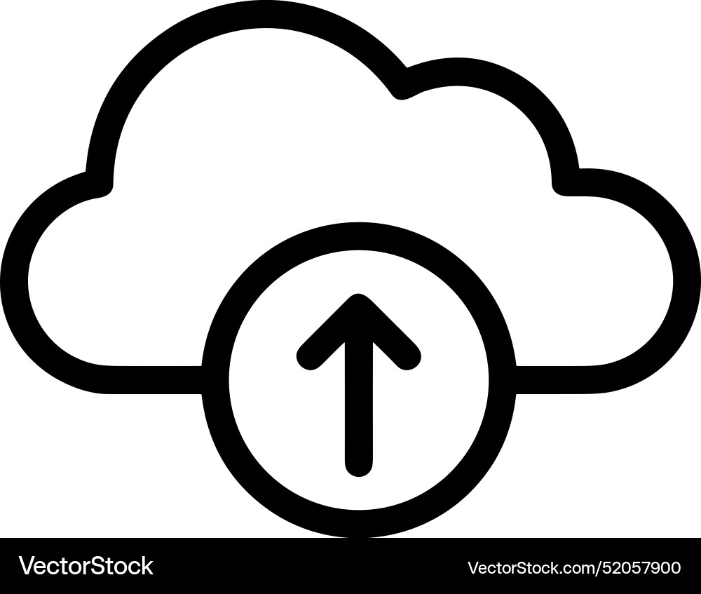Upload outline icon symbol image Vector Image