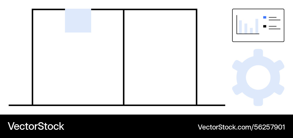 Business workflow concept with data chart Business workflow concept with data chart vector image