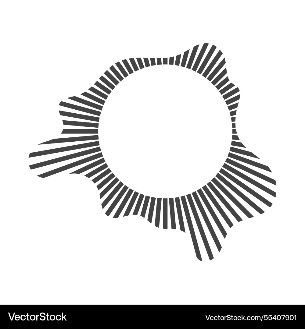 Circular sound wave audio equalizer round Circular sound wave audio equalizer round vector image