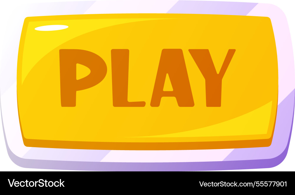 Play game menu button vector image
