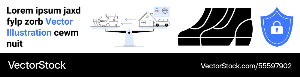 Balancing resources with infrastructure Vector Image