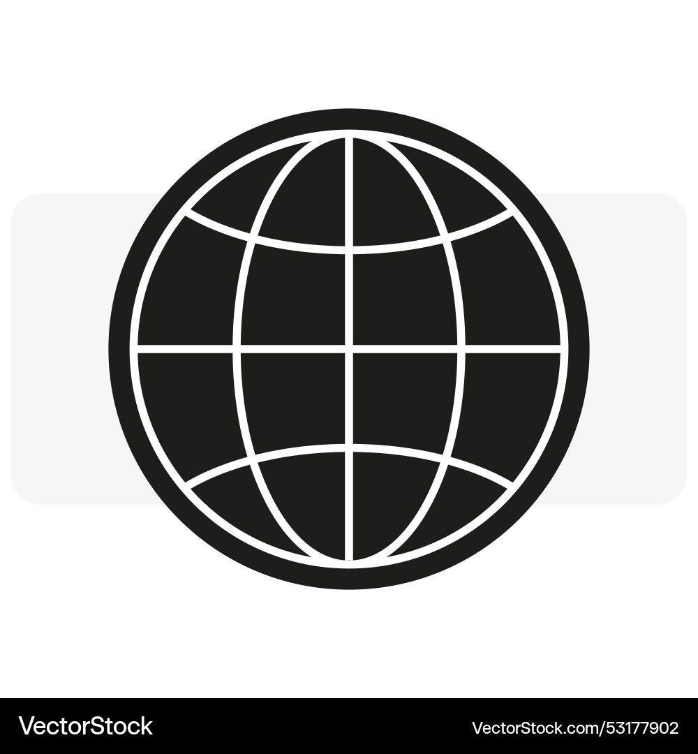 Globe icon for site design internet network Globe icon for site design internet network vector image