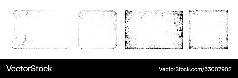 Grunge realistic rectangular frames Grunge realistic rectangular frames vector image